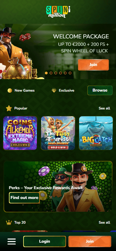 Spin Million 29 on Mobile