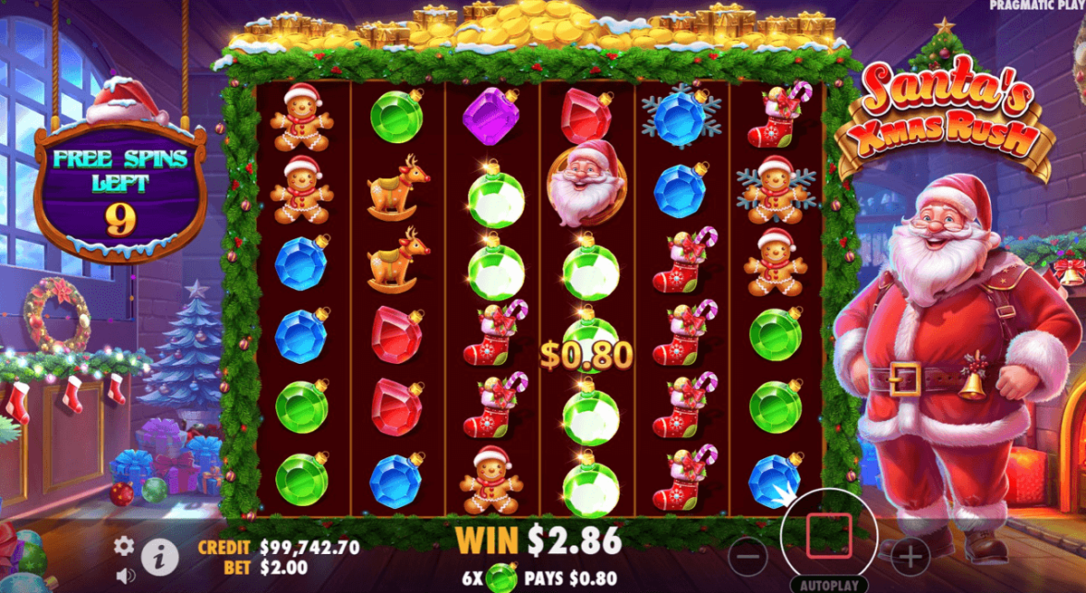 Santa's Xmas Rush free spins