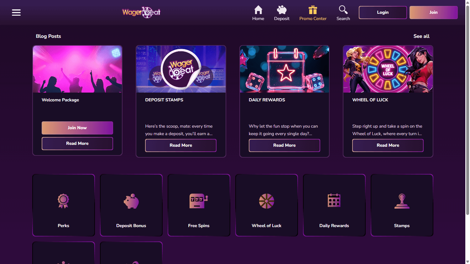 Wager_Beat_Casino_promotions_desktop
