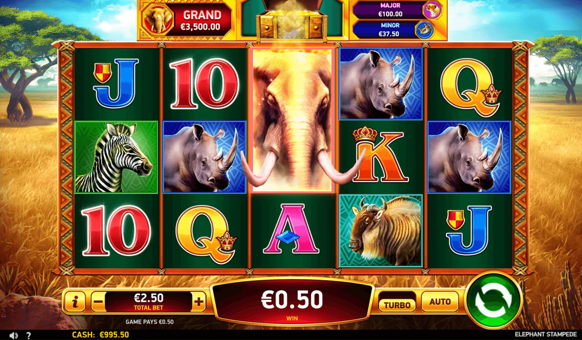 Elephant Stampede win