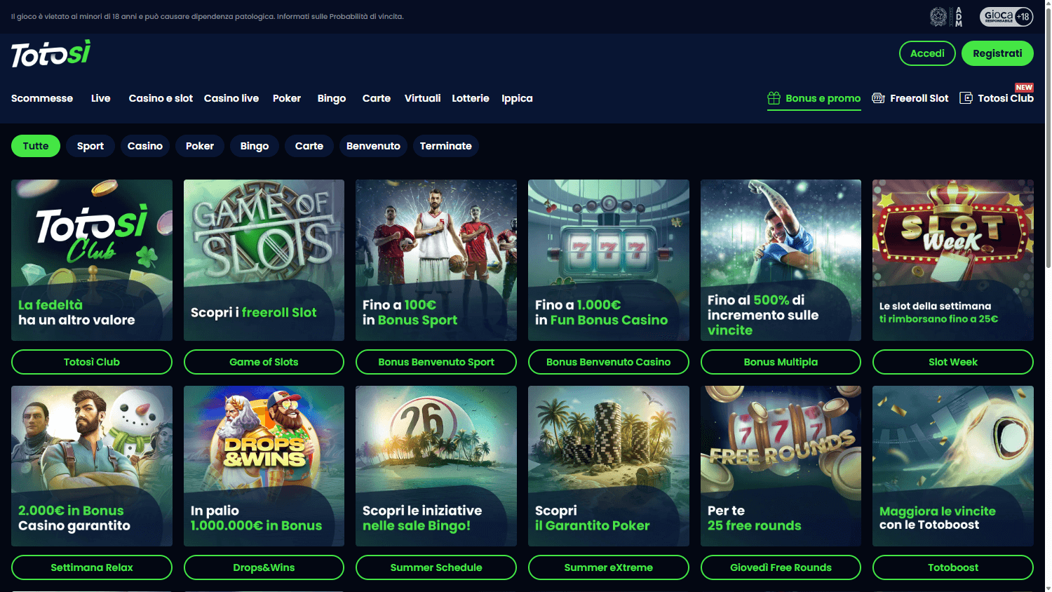 Promozioni Totosi Casino