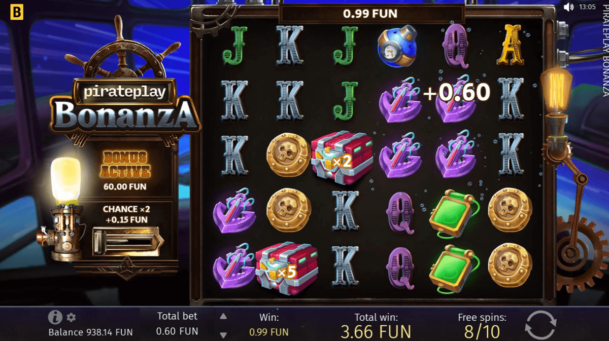Pirateplay Bonanza free spins