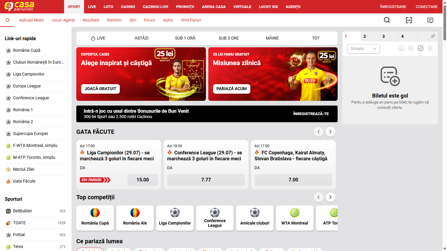 Casa pariurilor casino