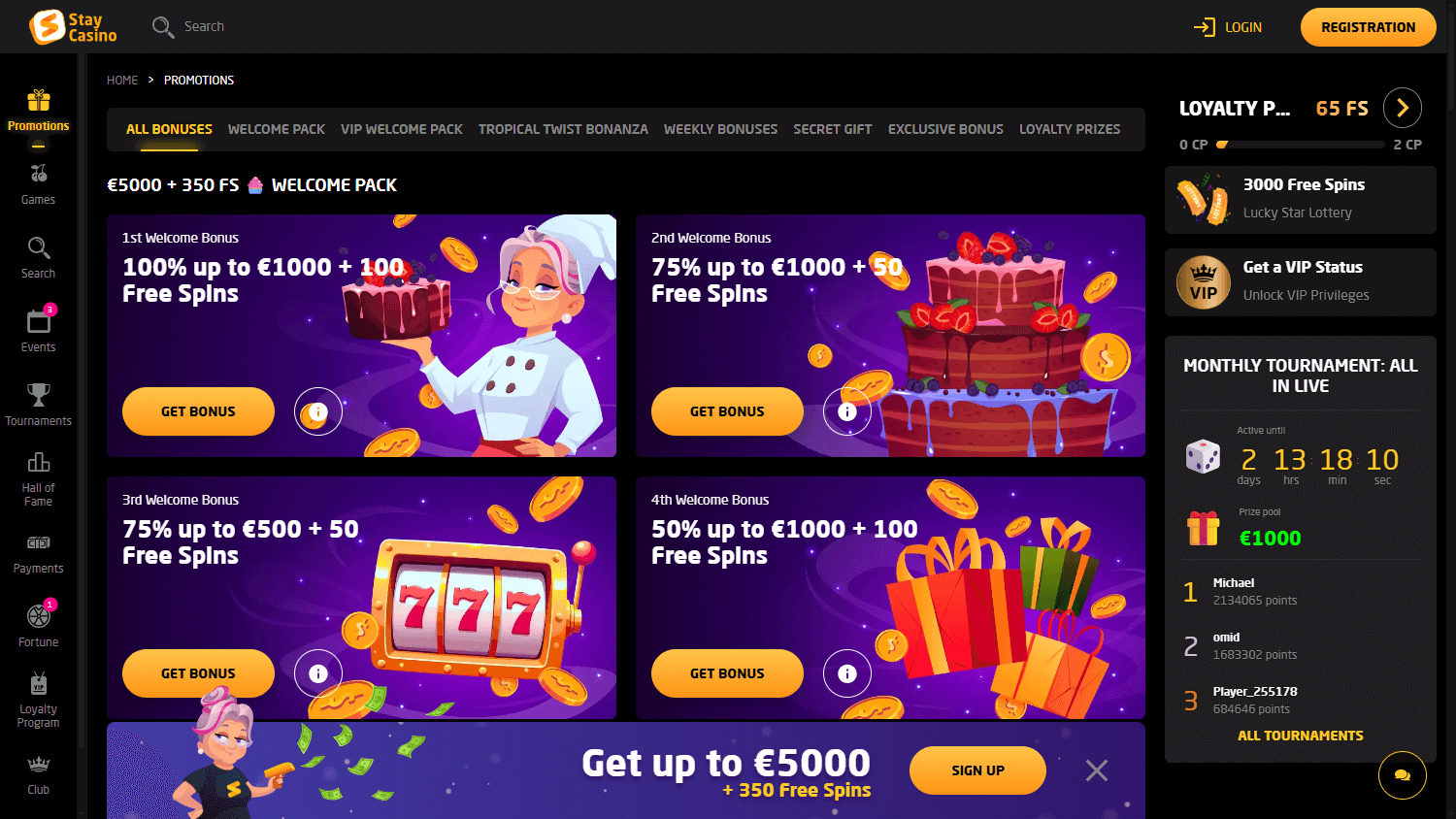 Stay Casino Promotions
