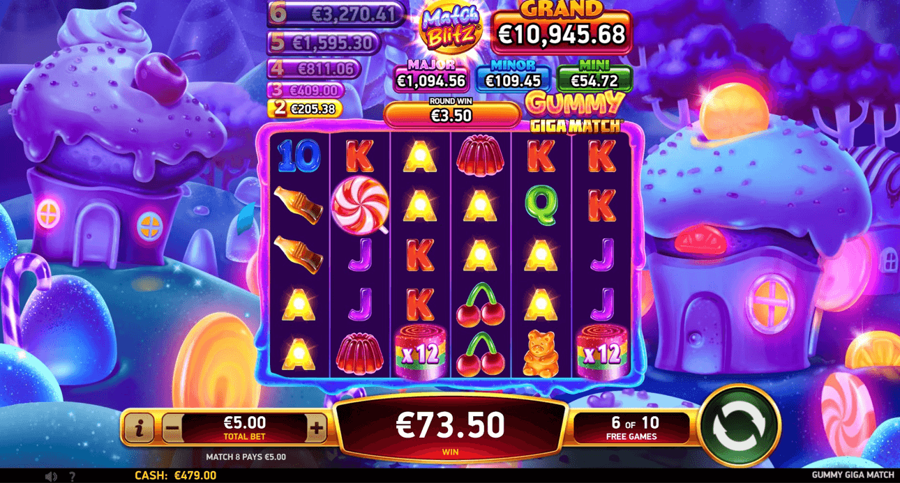 Gummy Giga Match free spins