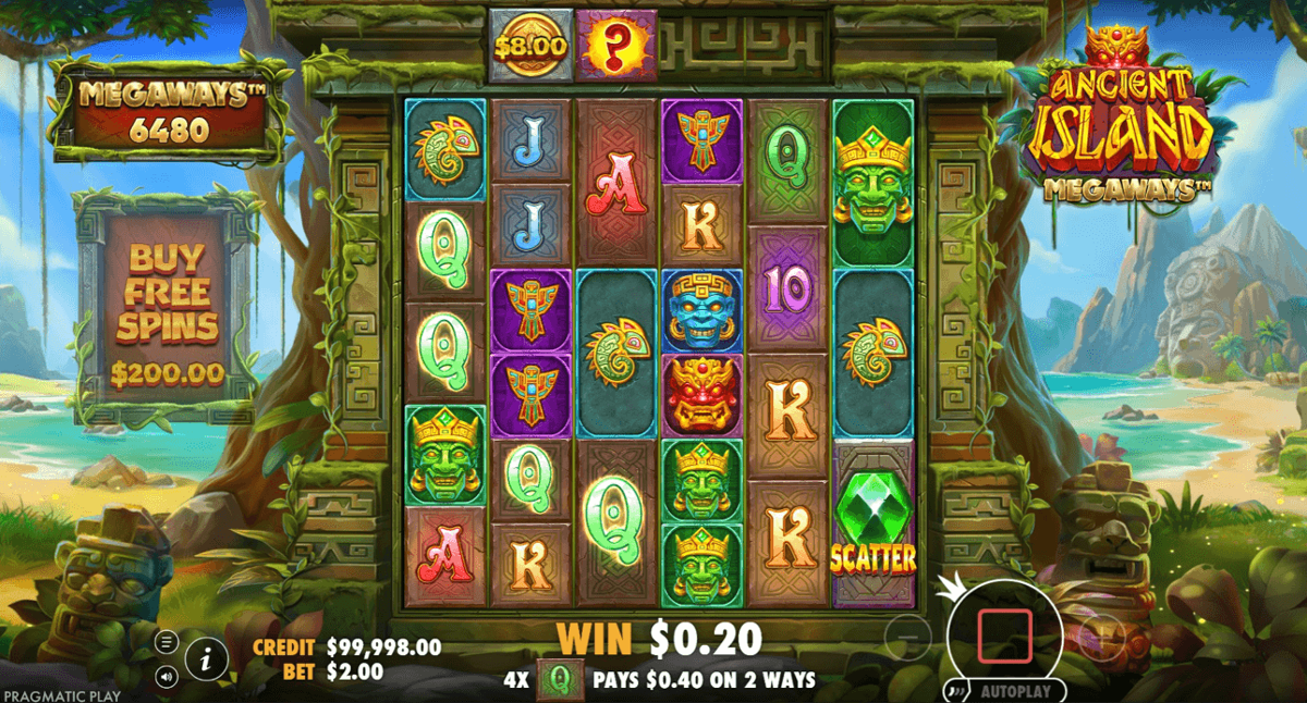 Ancient Island Megaways win