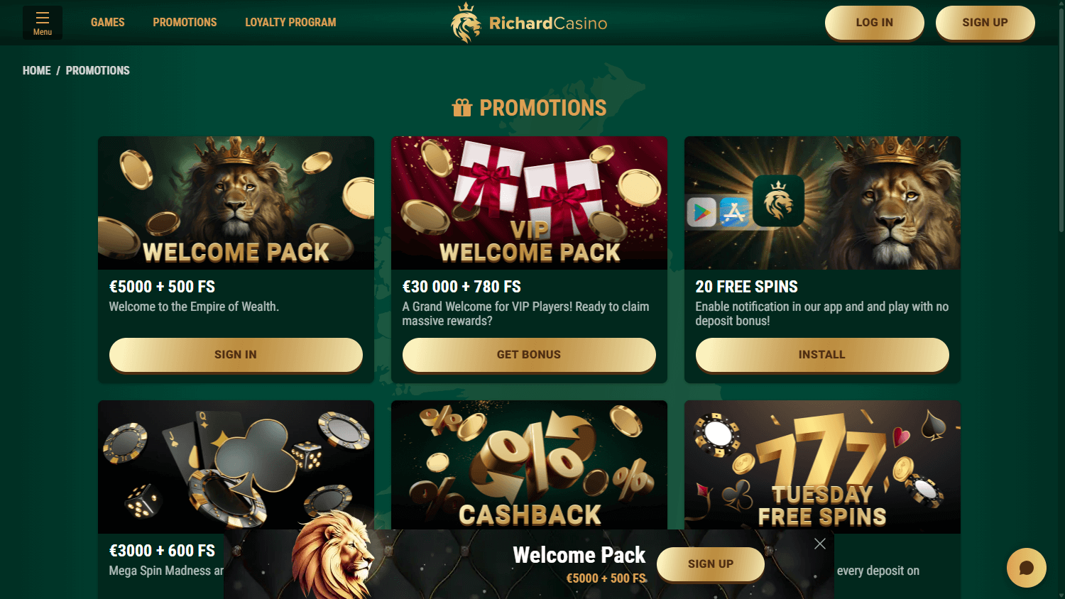 Rich Casino Promotions