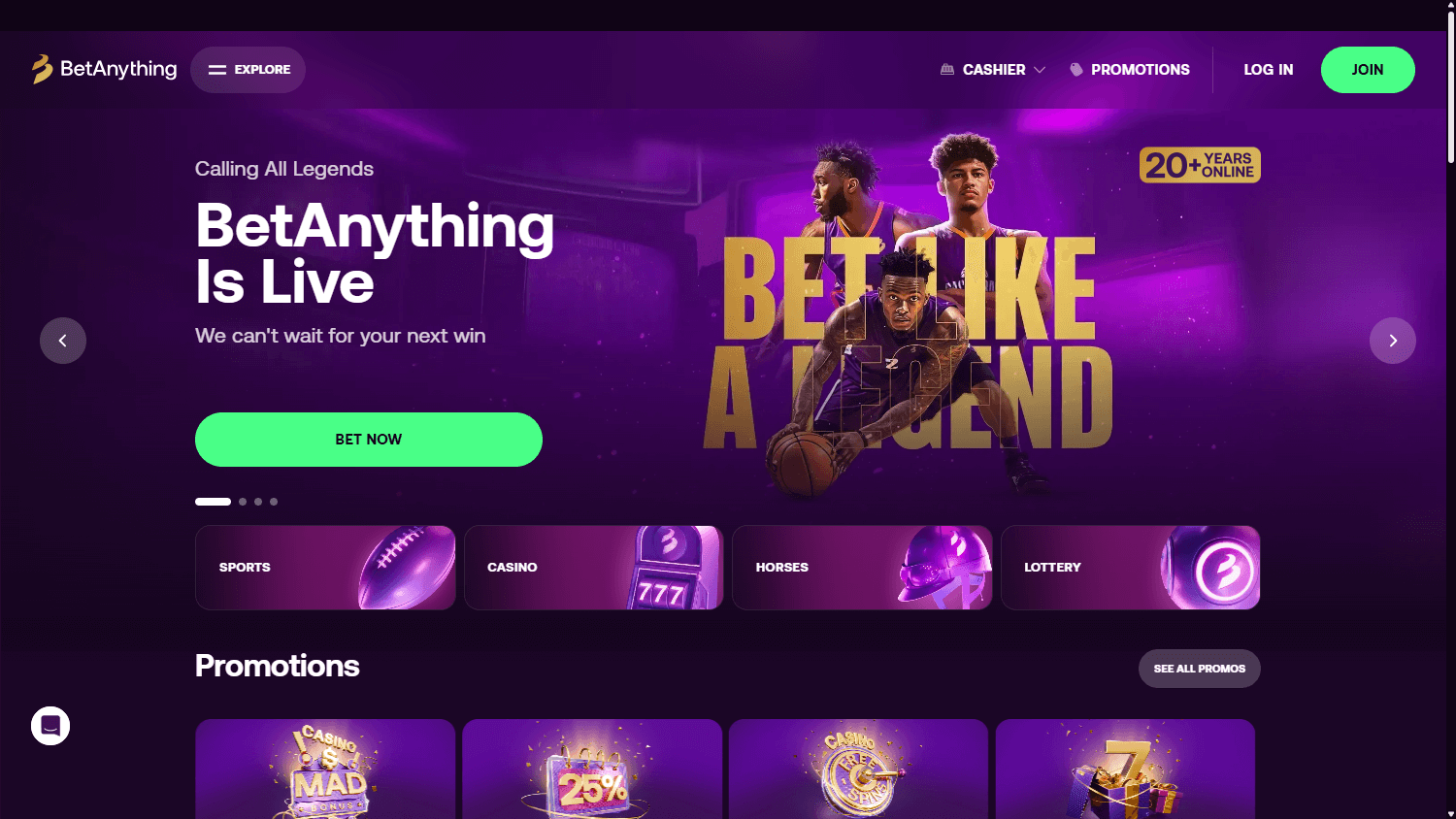 betanysports_casino_homepage_desktop