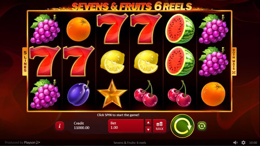 Seven & Fruits: 6 Reels Free Play in Demo Mode
