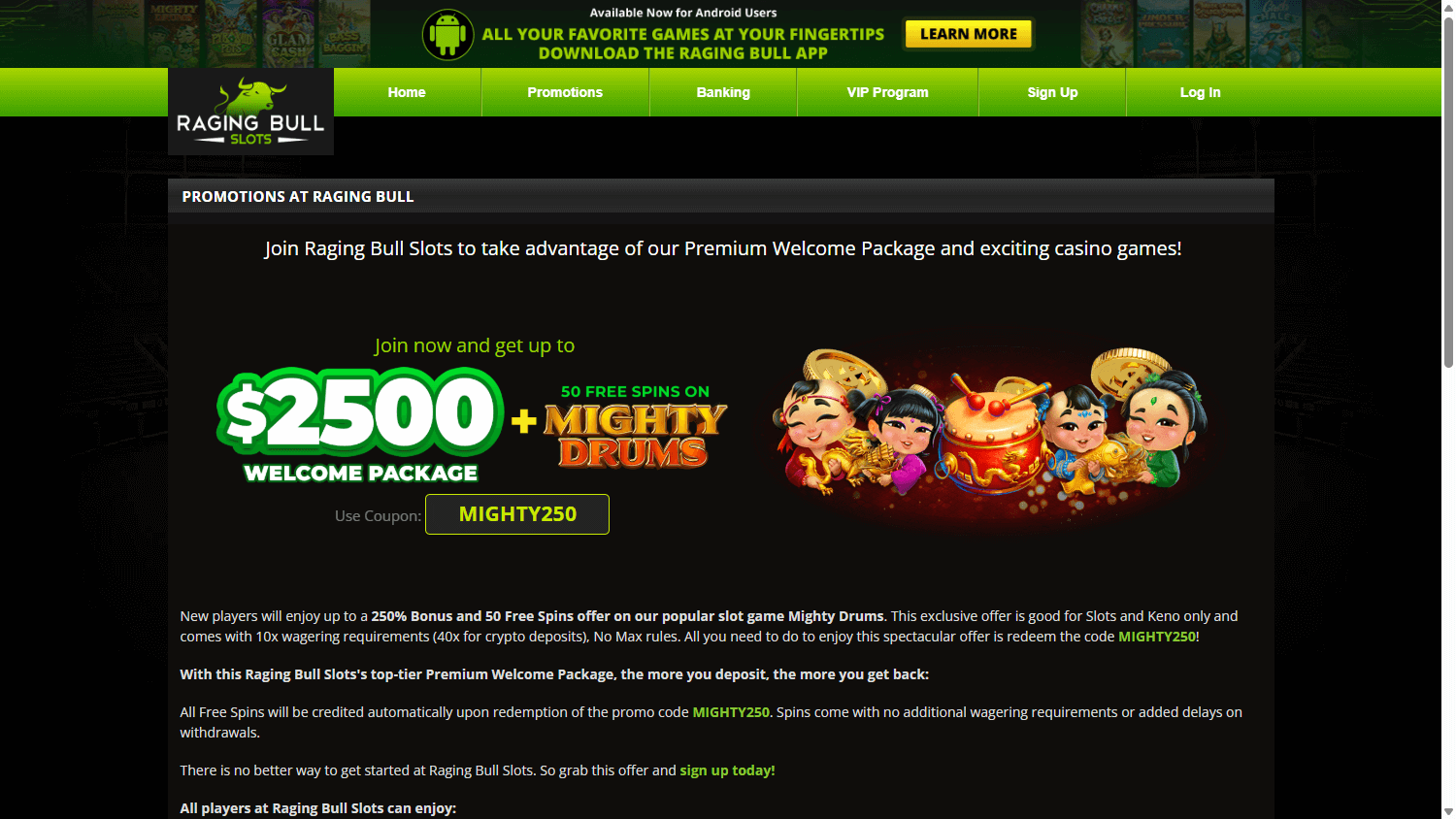 Raging Bull Casino App Handbook: Unlocking Login Fixes and App Safety Check Step-by-Step 7 Raging Bull Casino App Promotions Interface