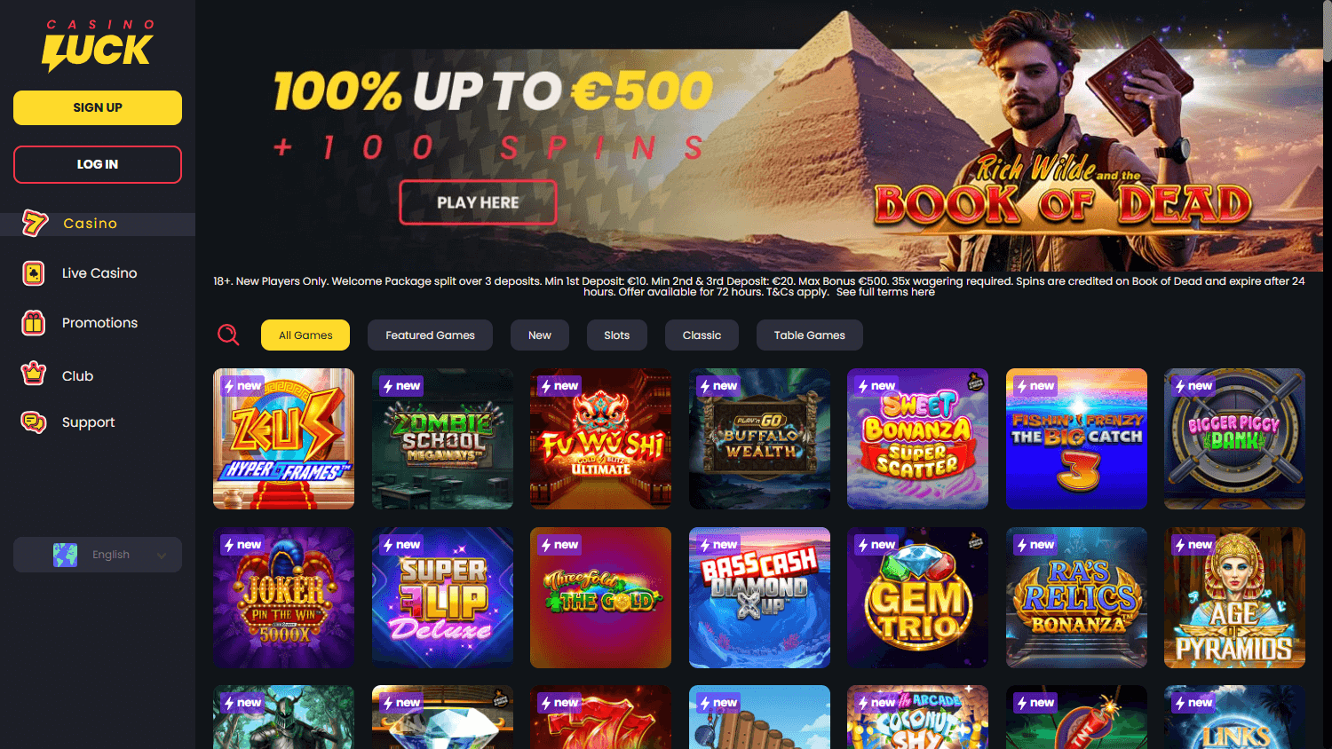 casino_luck_homepage_desktop