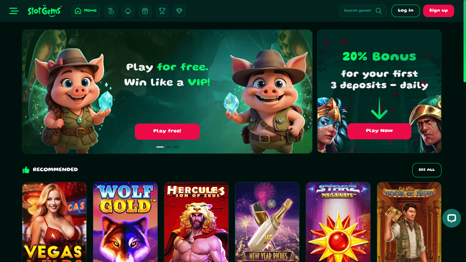 slotgems_casino_homepage_desktop