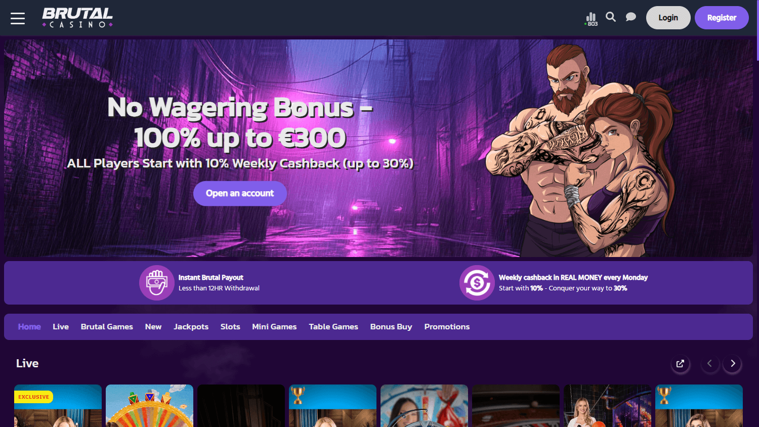 exclusif Brutal Casino jeu sécurisé en France