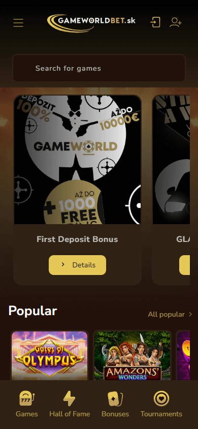 Gameworld casino app
