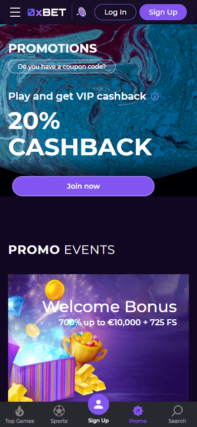 0xBet Casino Promotions