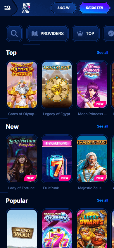 Casino boomerang bet