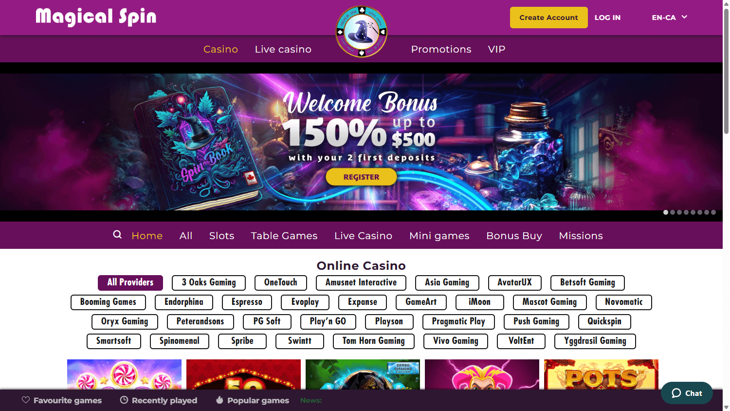 Magical Spin's Game Gallery Insights