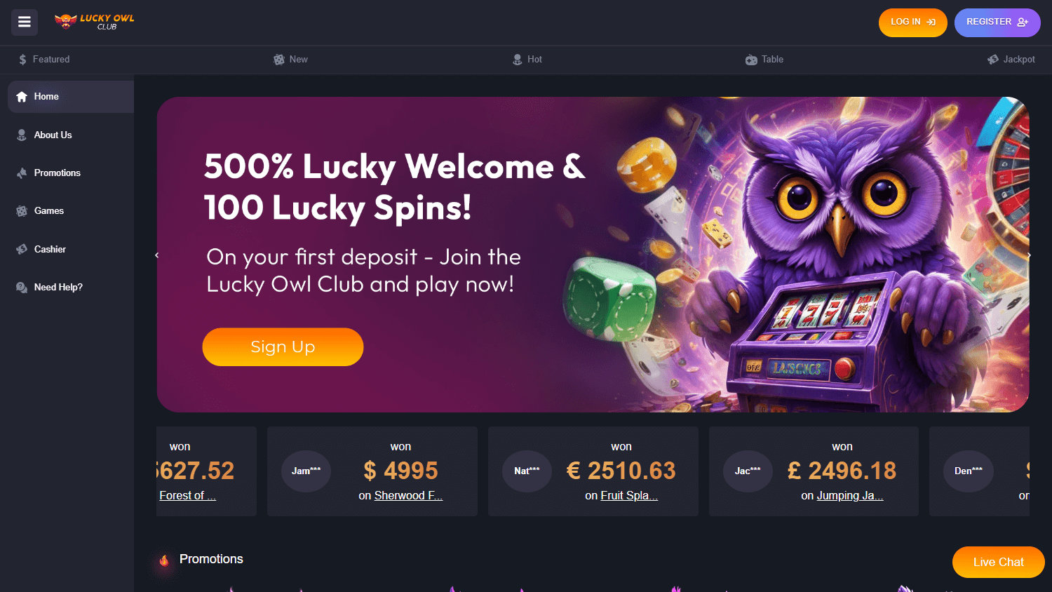 Lucky Owl Casino: A Review for Canadian Players