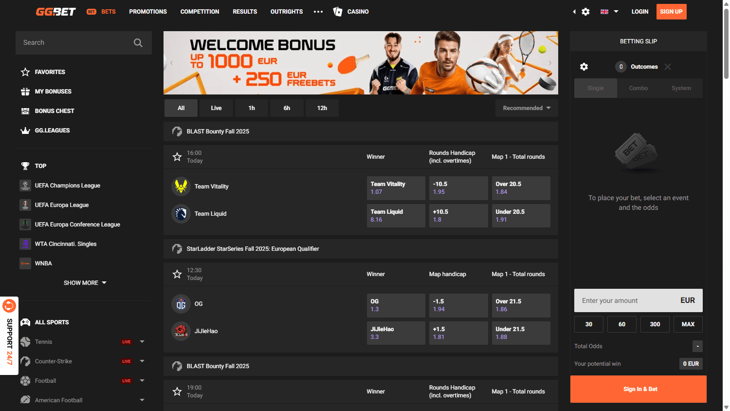 GGBet_Casino_homepage_desktop