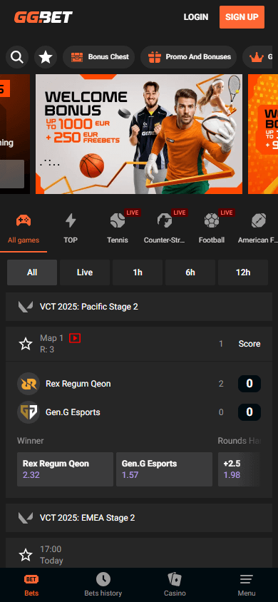 GGBet_Casino_homepage_mobile