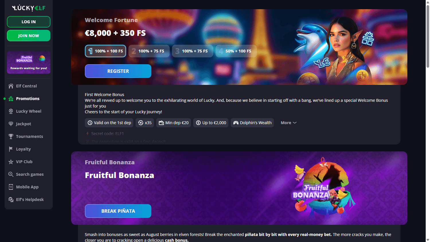 LuckyElf_Casino_promotions_desktop