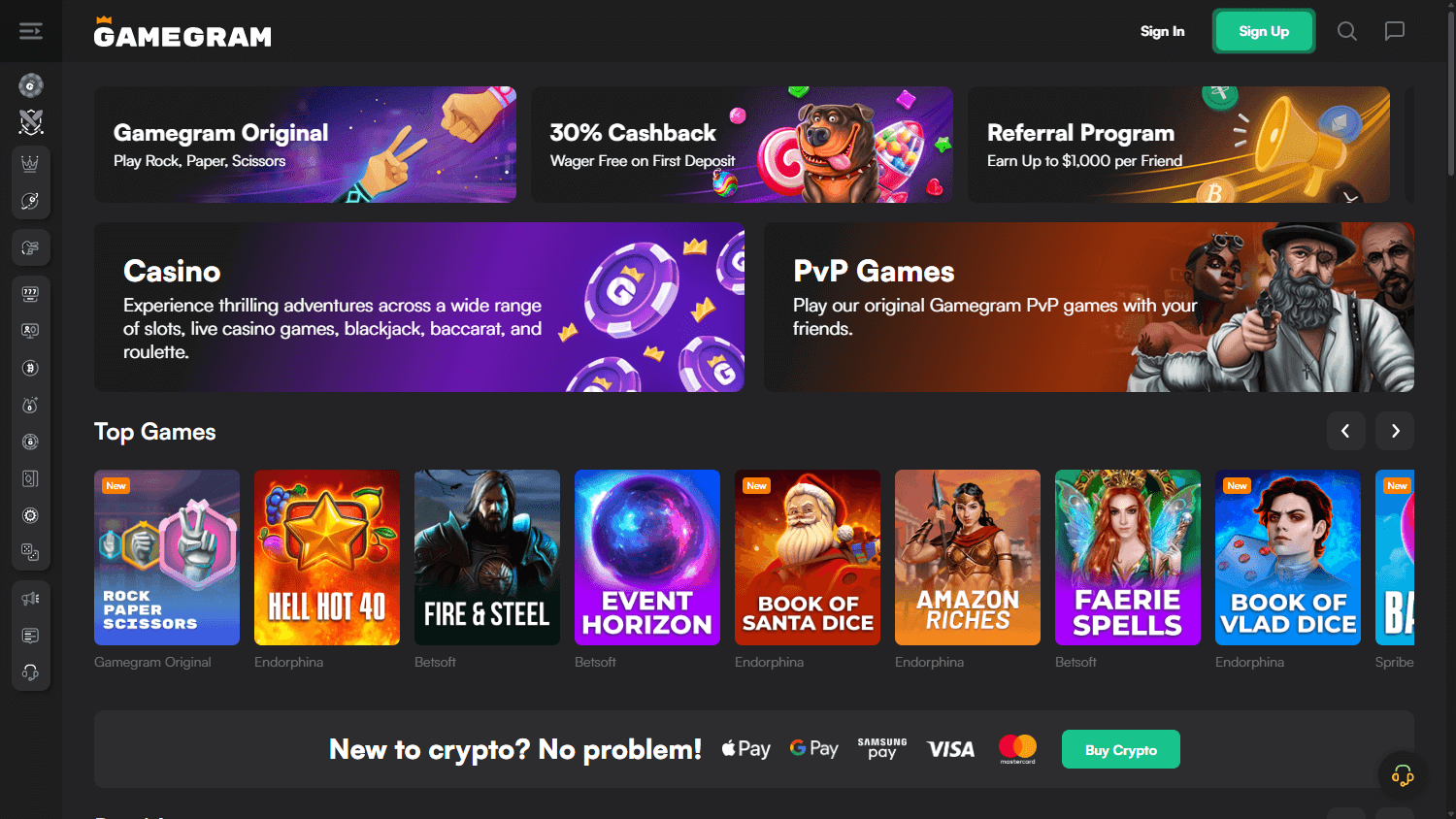 Gamegram_Casino_homepage_desktop