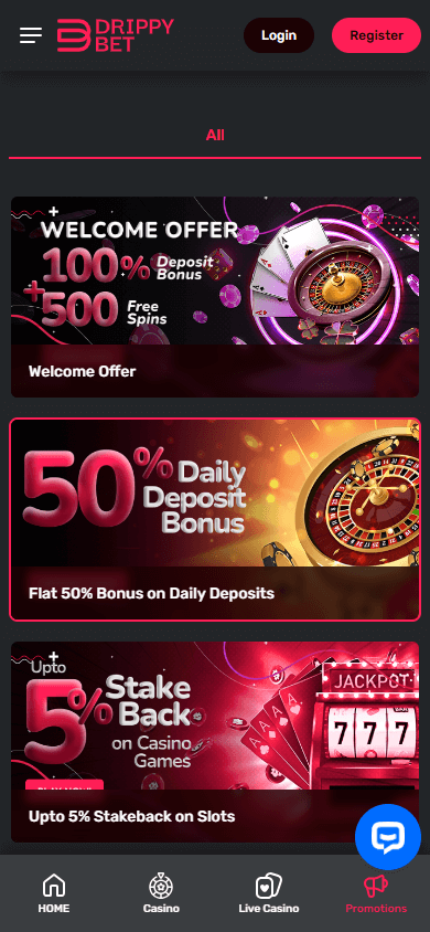 drippybet_casino_promotions_mobile