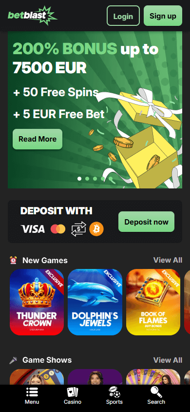 betblast_casino_homepage_mobile