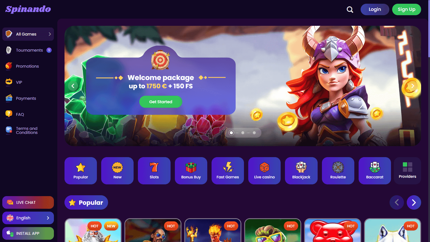 spinando_casino_homepage_desktop