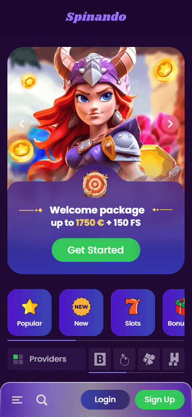 spinando_casino_homepage_mobile