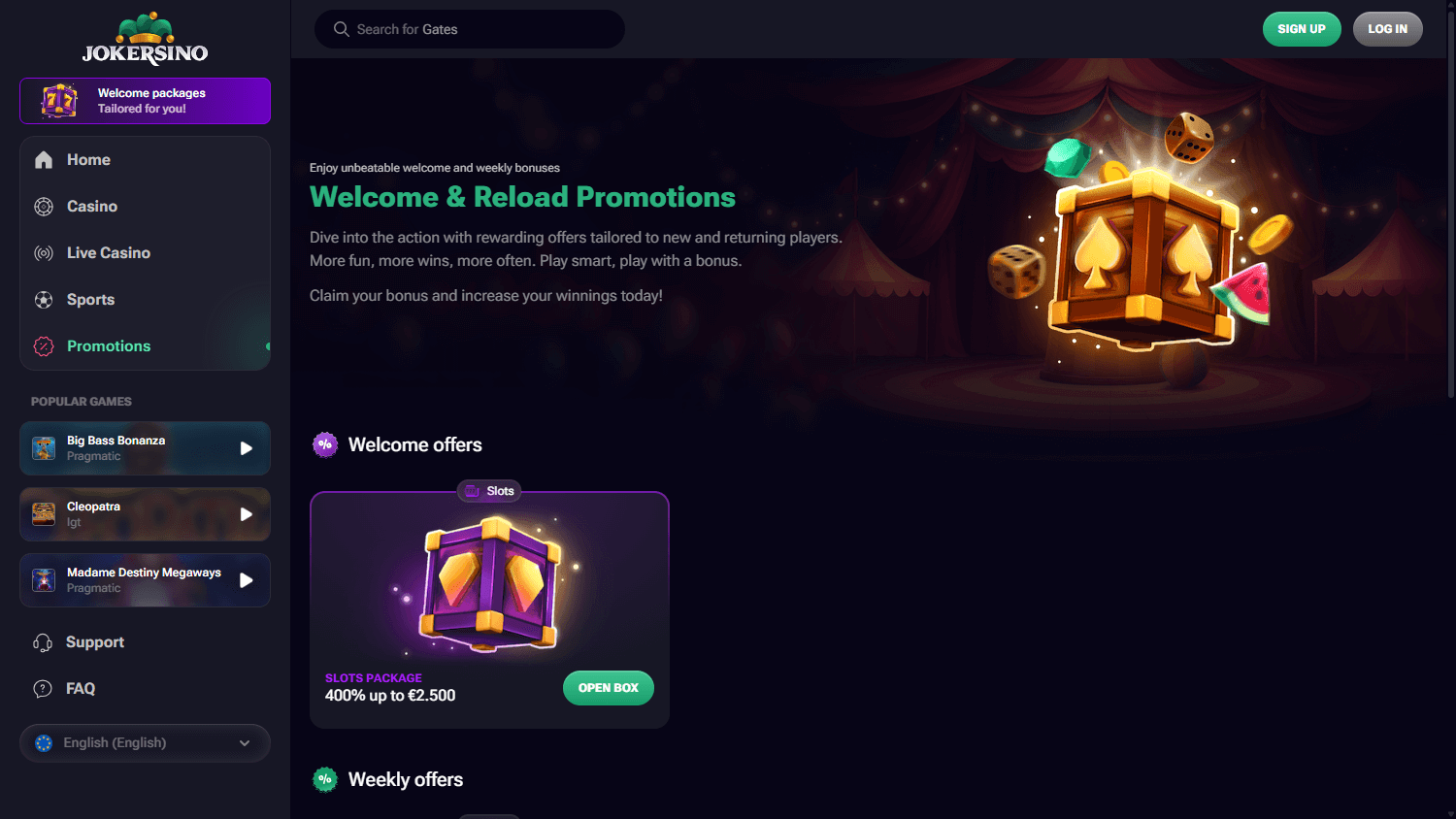 Jokersino_Casino_promotions_desktop