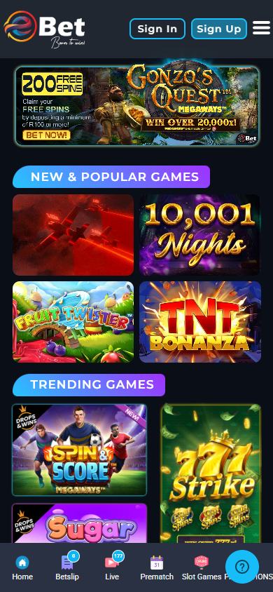 ebet_casino_za_homepage_mobile