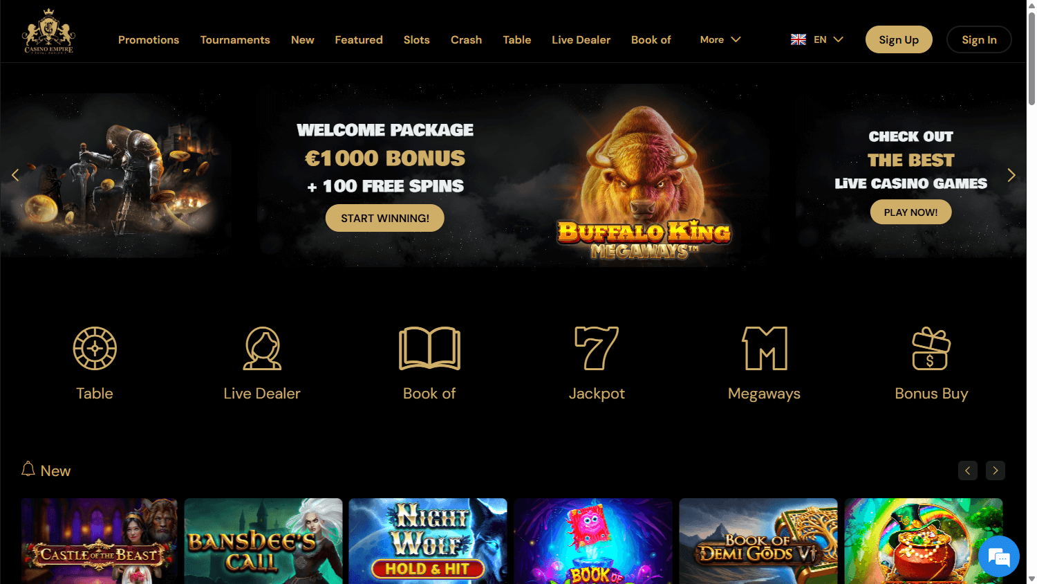 Casino_Empire_homepage_desktop