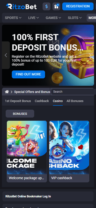 RitzoBet_Casino_promotions_mobile