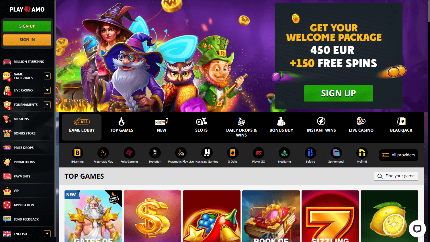 PlayAmo_Casino_homepage_desktop