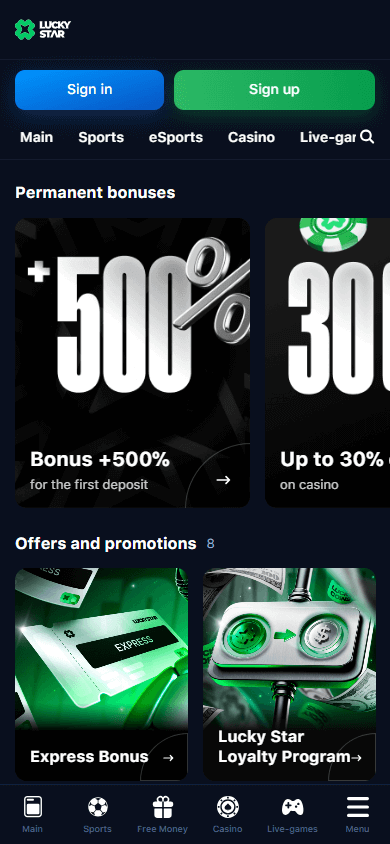 Luckystart casino login