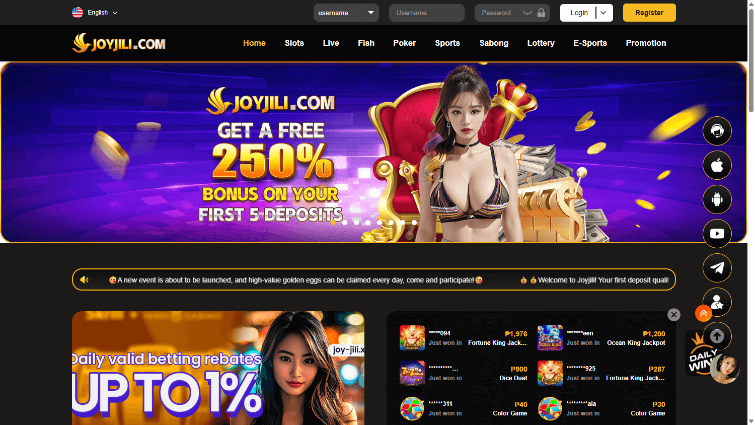 joyjili_casino_homepage_desktop