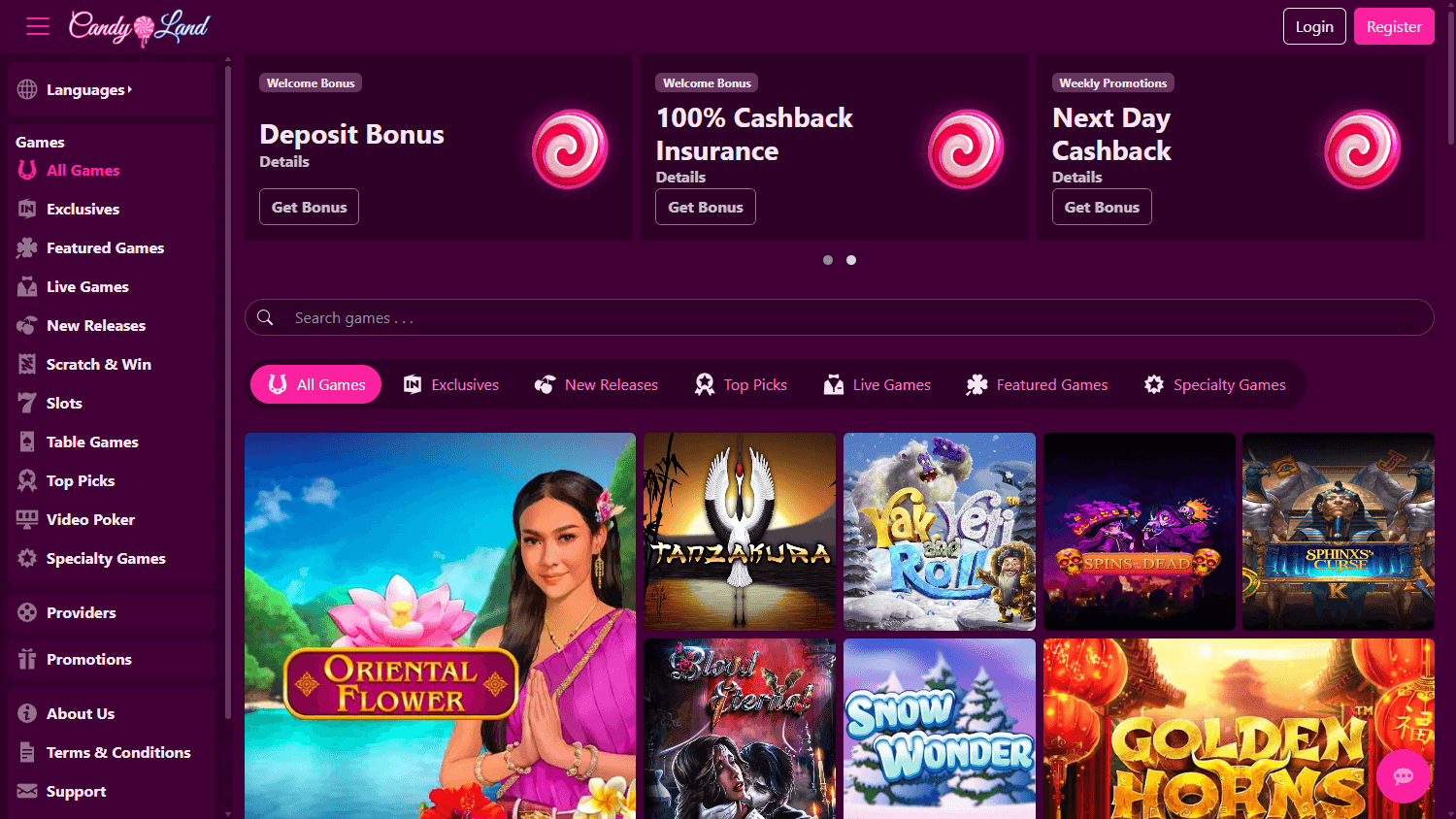 CandyLand_Casino_homepage_desktop