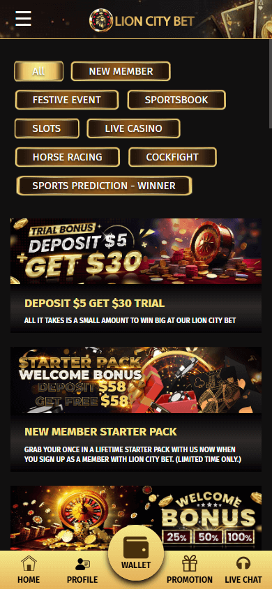 Lion_City_Bet_Casino_promotions_mobile