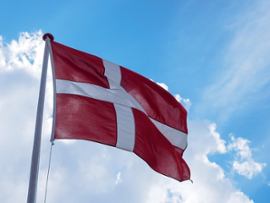 denmark-flag-on-a-pole