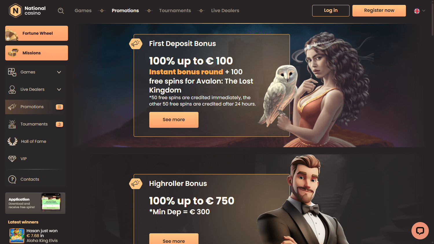 National Casino Promotions