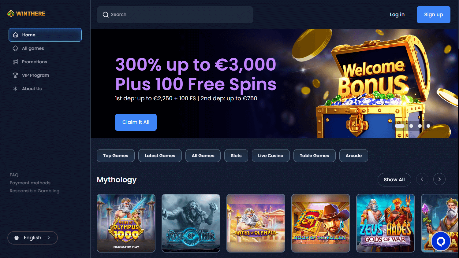 WinThere Casino Review for Players from the United Kingdom