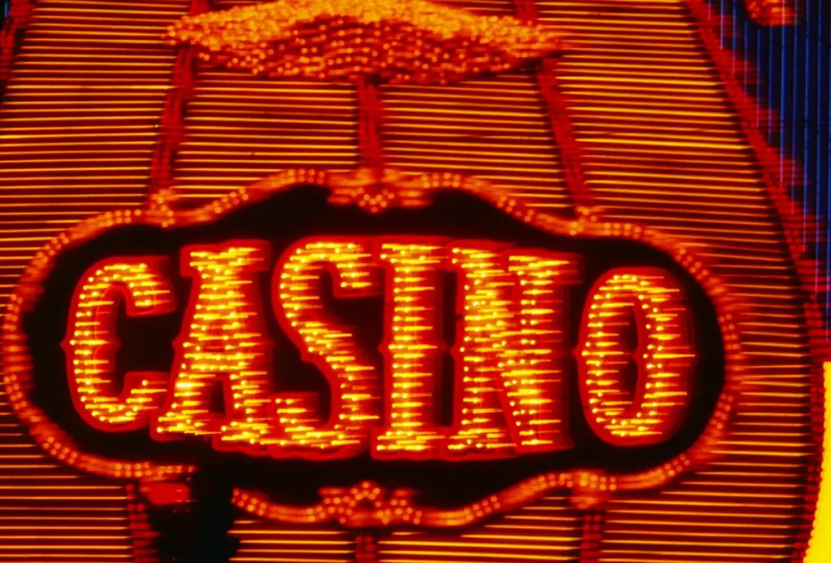 Casino robberies sign