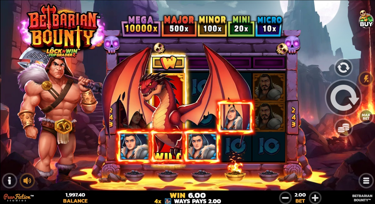 Betbarian Bounty - Wild symbol win