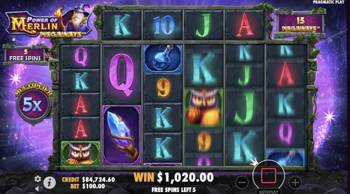 Power of Merlin Megaways free spins