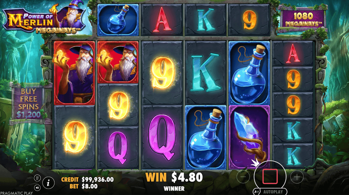 Power of Merlin Megaways win