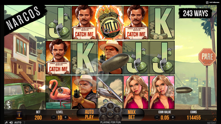 Narcos Free Play in Demo Mode and Game Review