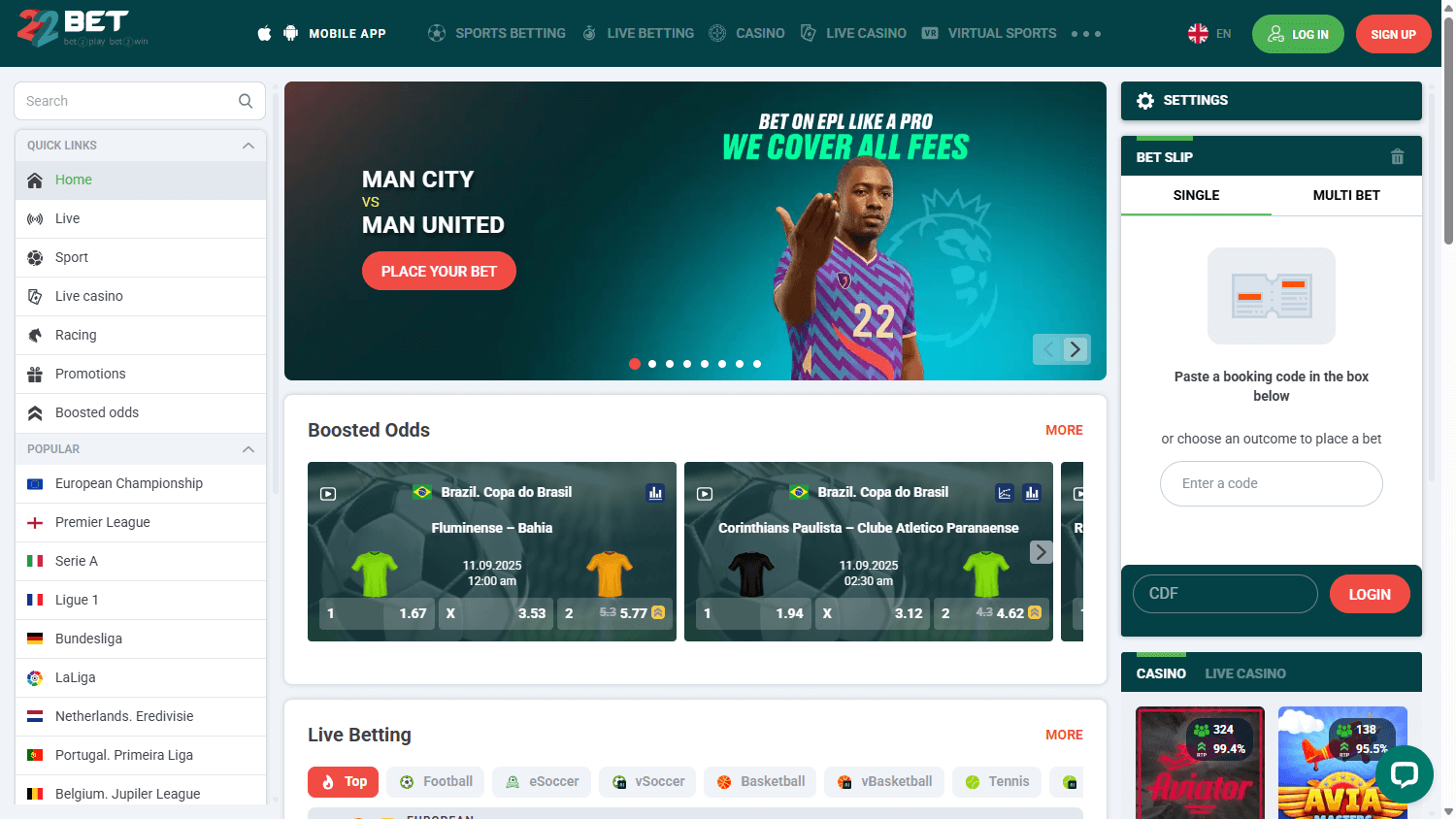 22bet_Casino_CD_homepage_desktop