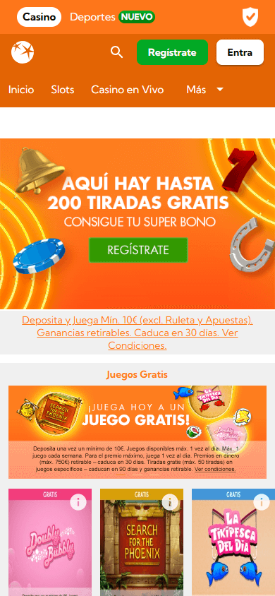 Botemania Casino Homepage