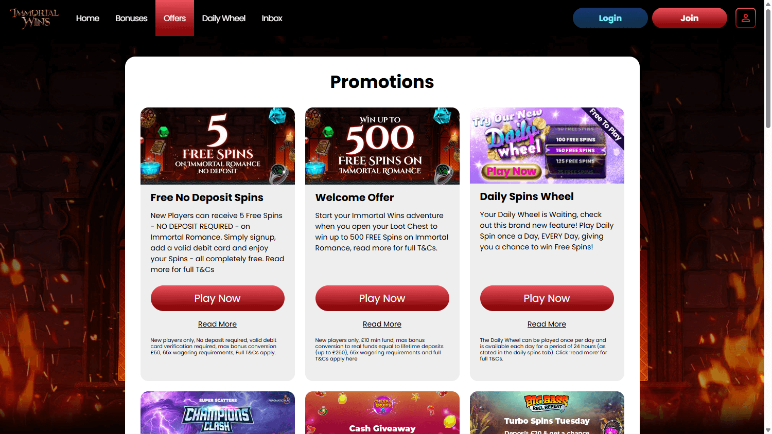 immortal_wins_casino_promotions_desktop